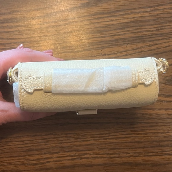 NWOT Dress Up Your Purse Micro Paris 15 in Cream Leather with Gold Hardware - Picture 5 of 8